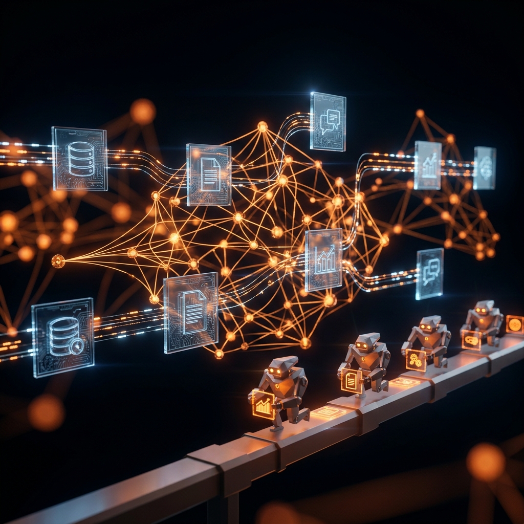 Intelligent Automation — AI-powered workflow automation visualization